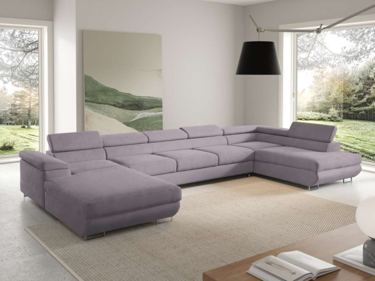 Rozkládací sedací souprava April U XL - Monolith 62