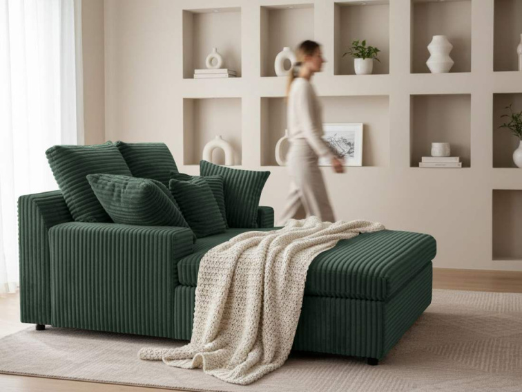 Pohovka/lenoška Lazy one - Tmavě zelená 39