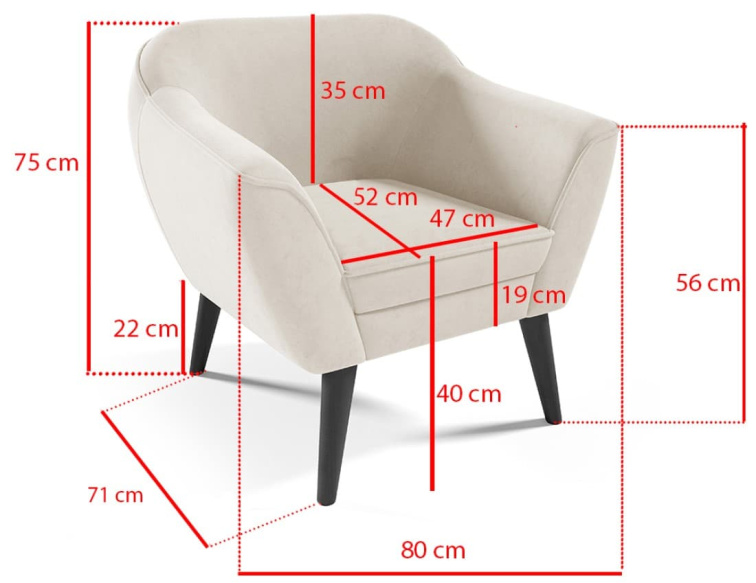 Křeslo Victoria - Velutto 25