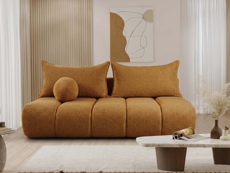 Rozkládací pohovka Imer - Oranžová 10