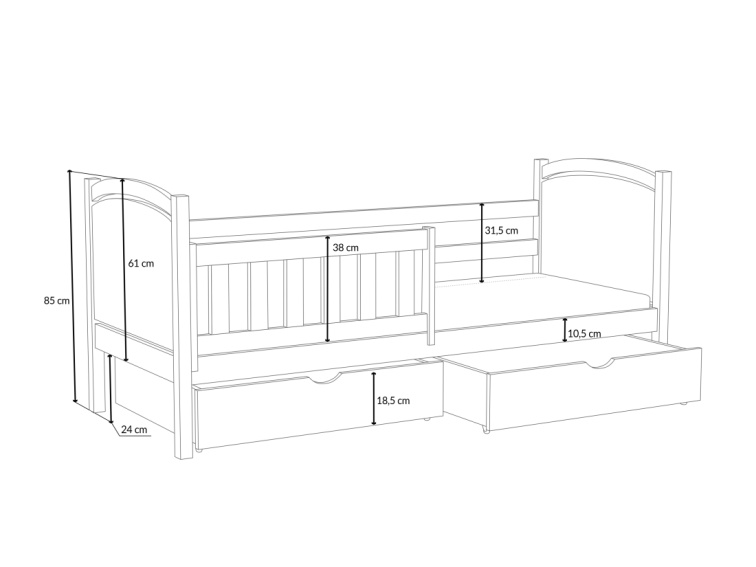 Patrová postel Aurelia