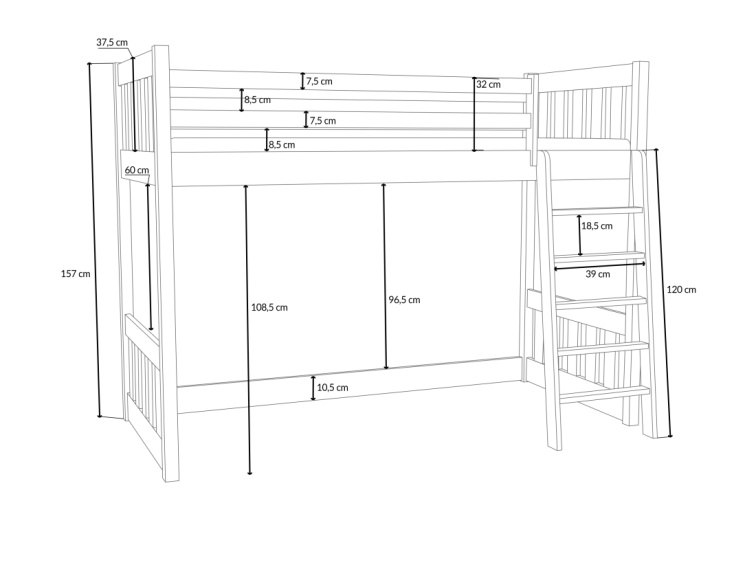 Patrová postel Aurelia
