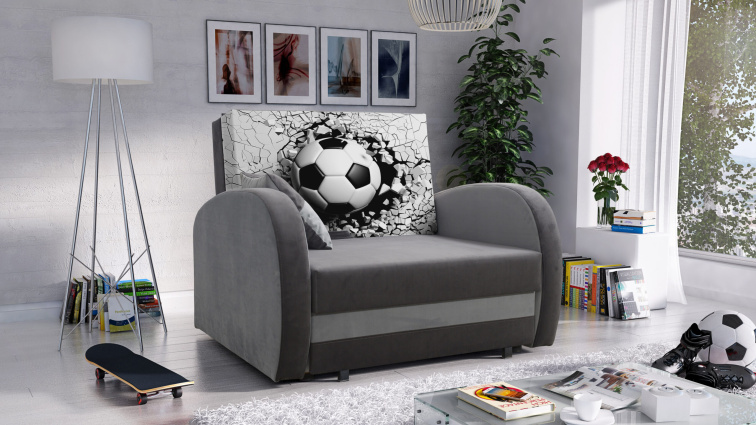 Dětská rozkládací pohovka Tola - Fotbalový míč