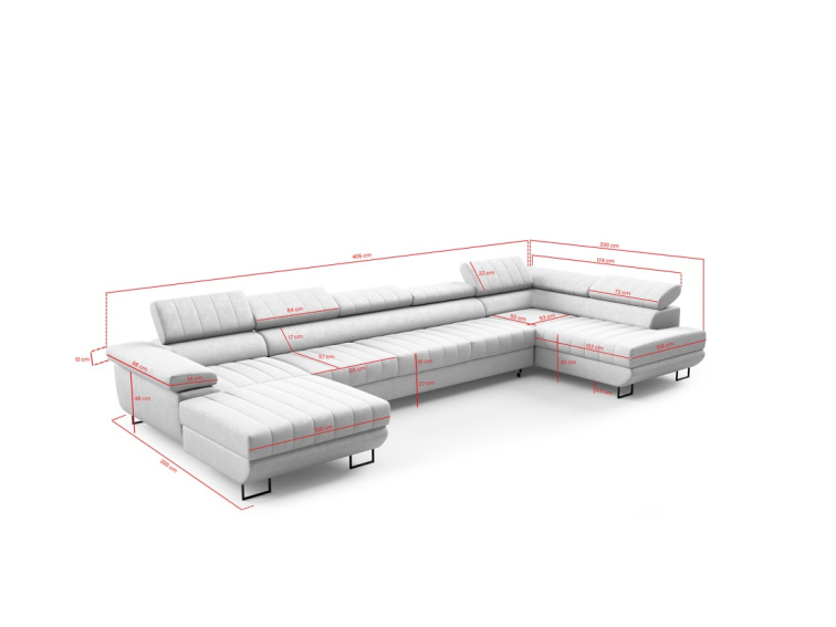 Sedací souprava Horizonte Mini U XL - Kronos 05