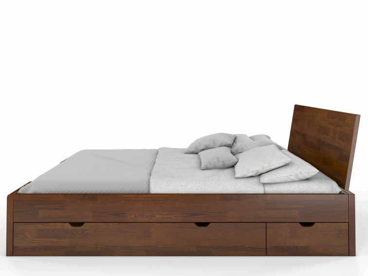 Zvýšená postel s úložným prostorem Hessler Drawers - masiv borovice