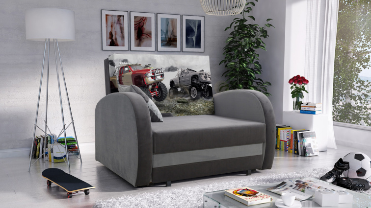 Dětská rozkládací pohovka Tola - Monstertruck