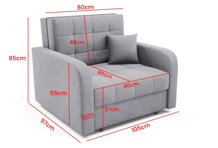 Rozkládací křeslo Evelyn 1 - Kronos 01