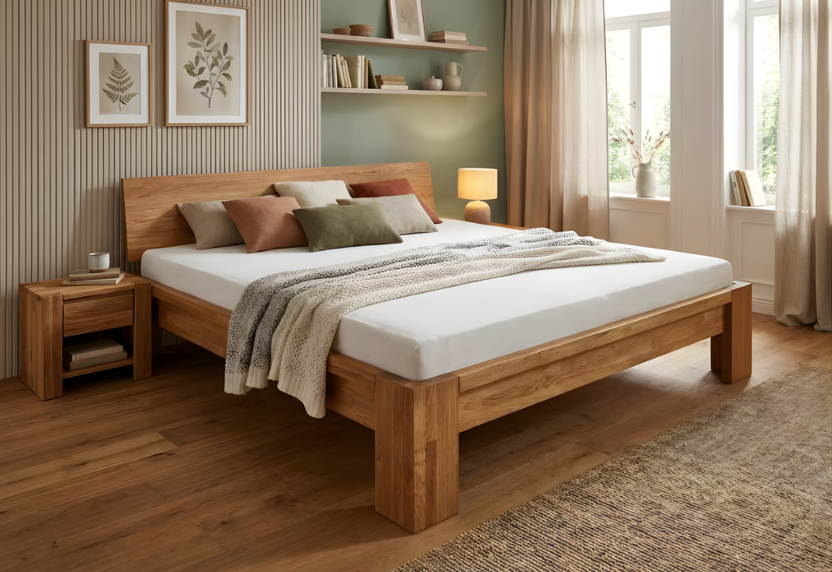 Barvy a masivní nábytek: Jak je sladit v moderní ložnici