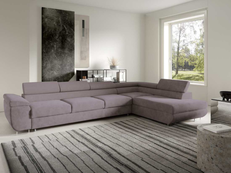 Rozkládací sedací souprava Isabella XL - Monolith 62