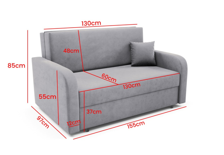 Rozkládací pohovka Fady 3 - Kronos 09