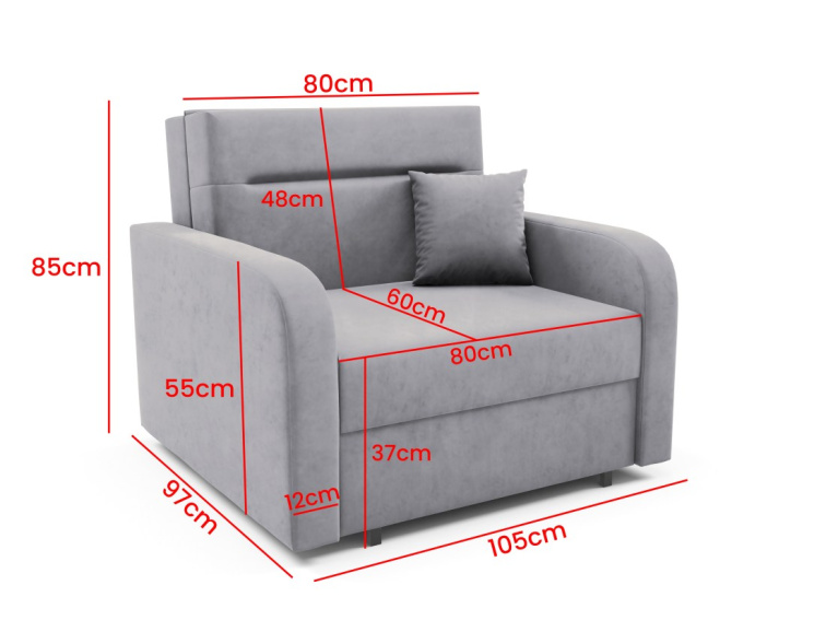 Rozkládací křeslo Hela 1 - Kronos 01