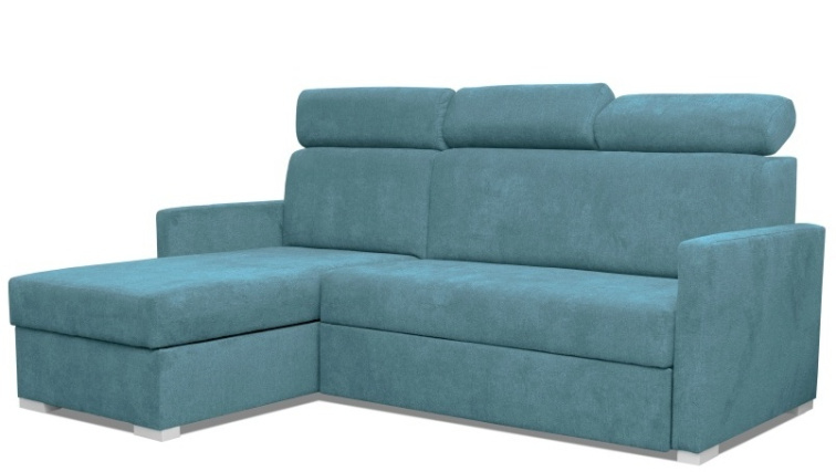 Rozkládací sedací souprava do L - Hugo mini - šedá