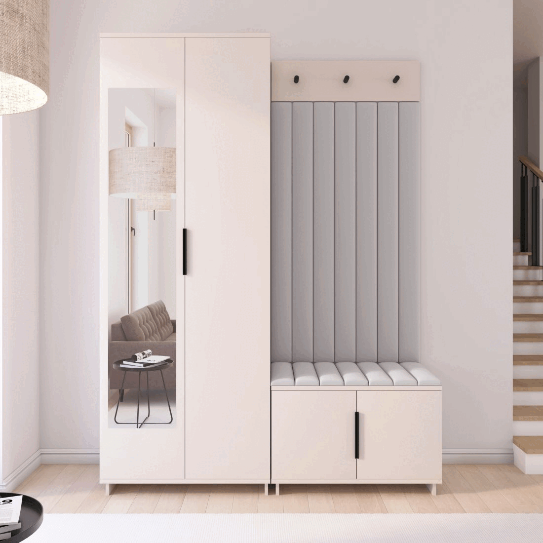 Předsíňová stěna Emi 21 - bílá