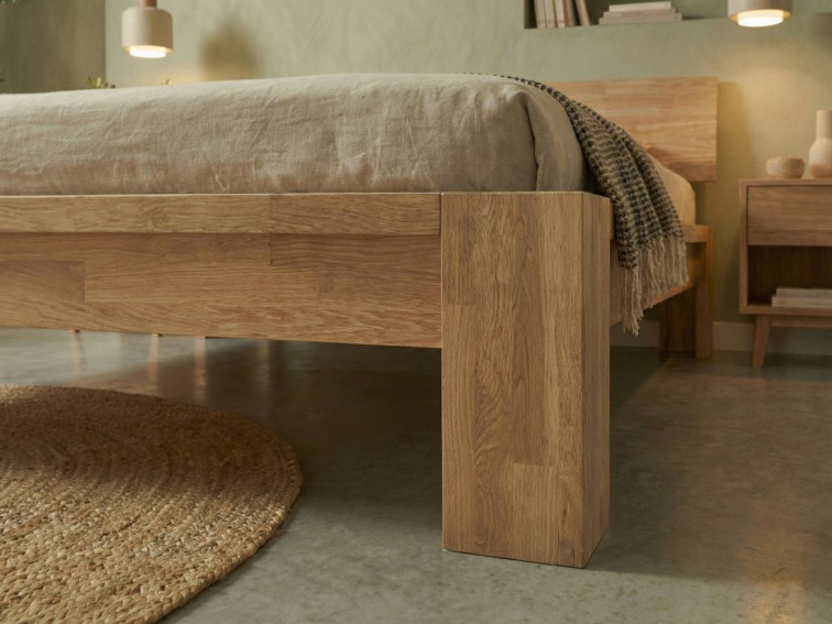 Dubová manželská postel Montana Sonoma