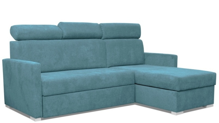 Rozkládací sedací souprava do L - Hugo mini - šedá