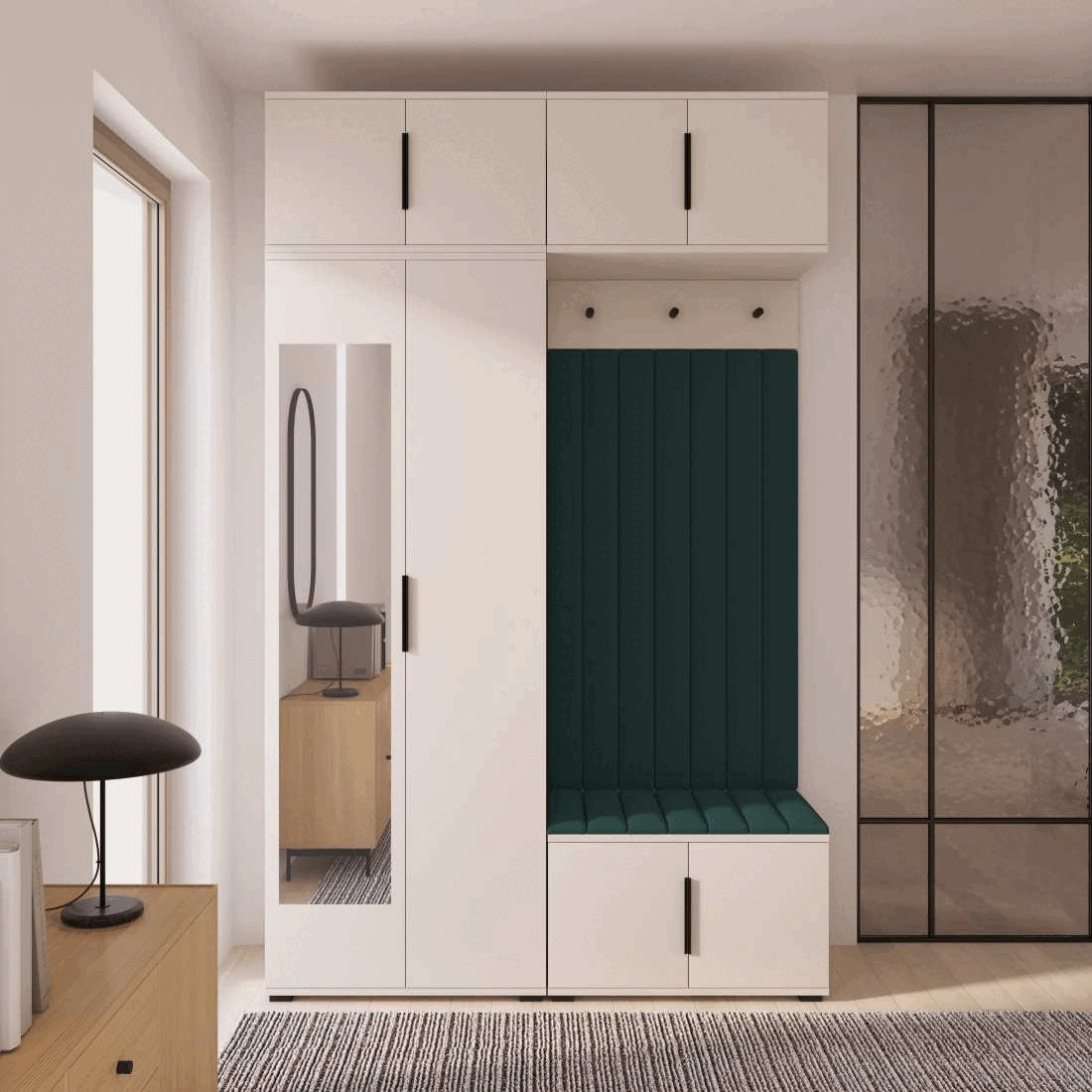 Předsíňová stěna Emi 21 - bílá