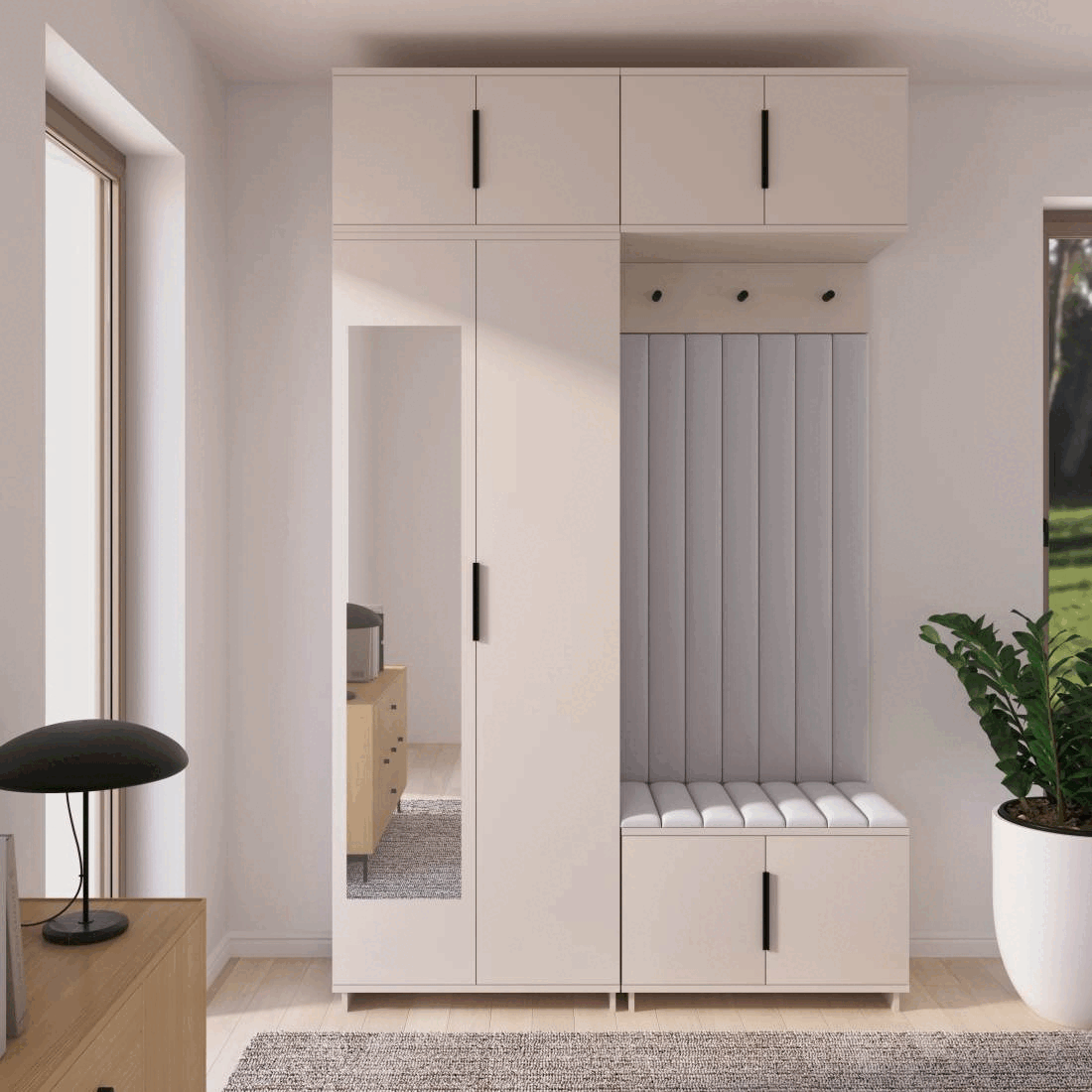 Předsíňová stěna Emi 21 - bílá