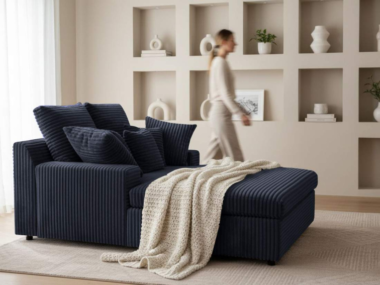 Pohovka/lenoška Lazy one - Modrá 77