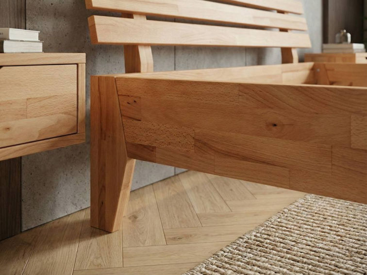 Buková postel z masivu Bigoli - 180x200