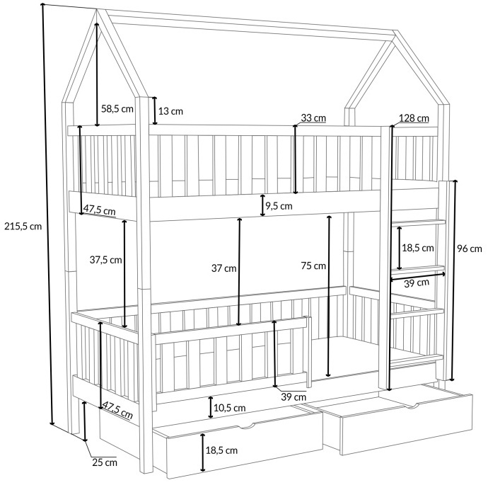 Patrová postel Aurelia