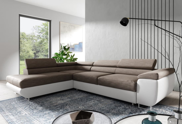 Sedací souprava Isabella - Berlin 03/Eko kůže bílá