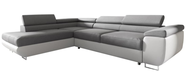 Sedací souprava Isabella - Sawana 21/Eko kůže bílá