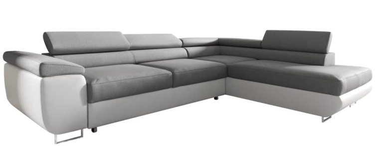 Sedací souprava Isabella - Sawana 21/Eko kůže bílá