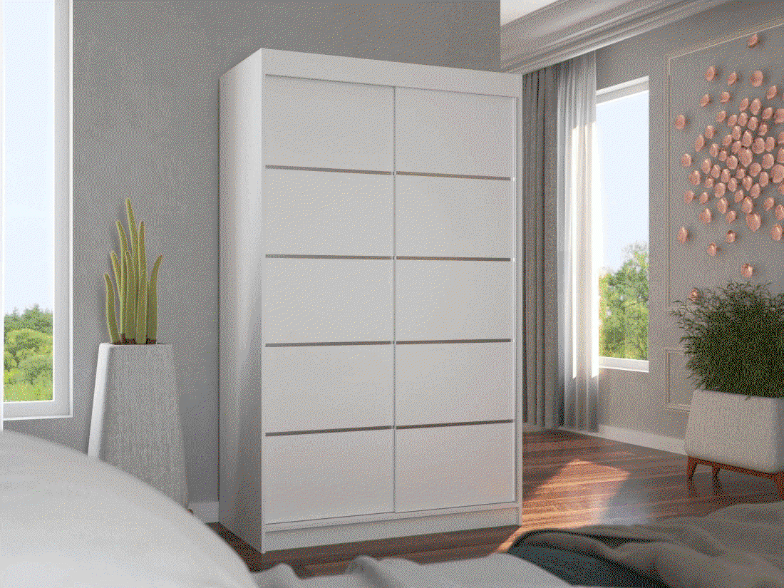 Šatní skříň s posuvnými dveřmi Riva - 120 cm