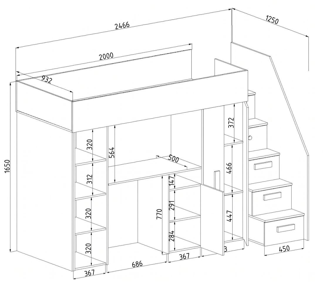 Patrová postel Party 14