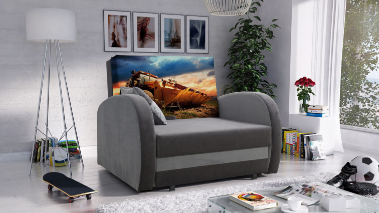 Dětská rozkládací pohovka Tola - Bagr