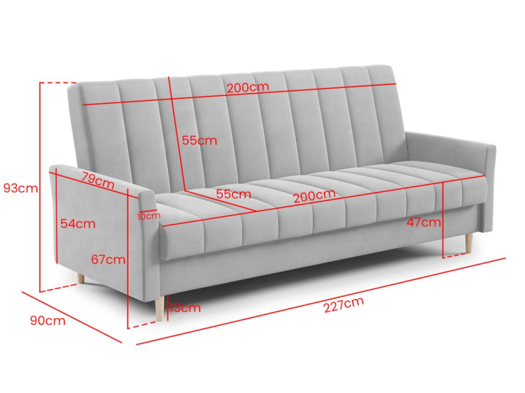 Rozkládací pohovka Sarria - Kronos 09