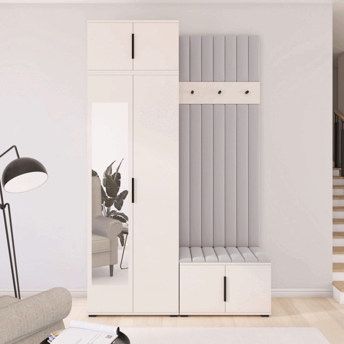 Předsíňová stěna Emi 21 - bílá