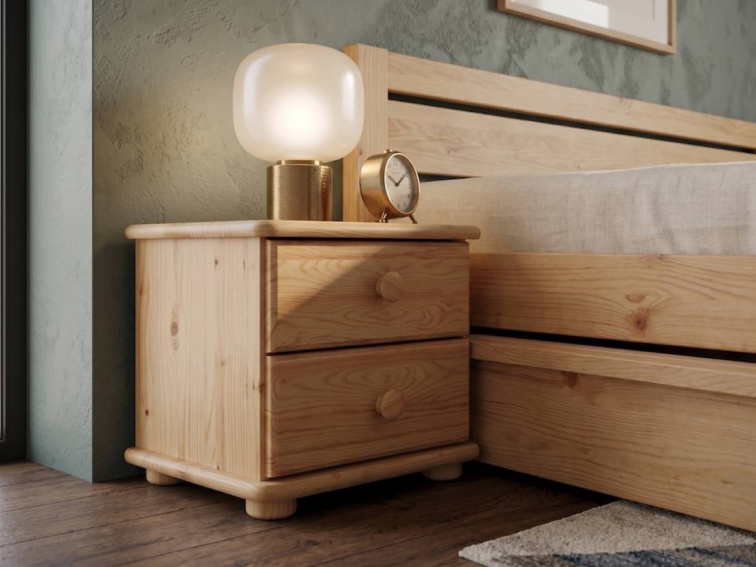 Manželská postel Ravona - borovice