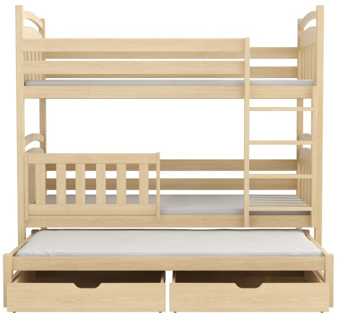 Patrová postel pro tři Kubuš