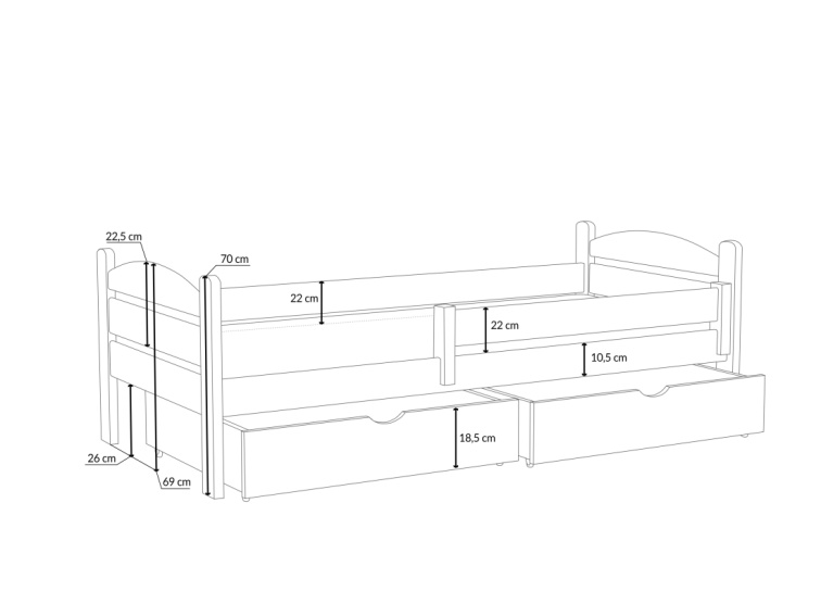 Patrová postel Aurelia