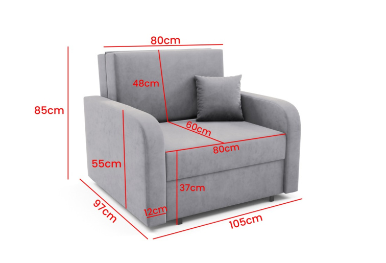 Rozkládací křeslo Fady 1 - Kronos 09