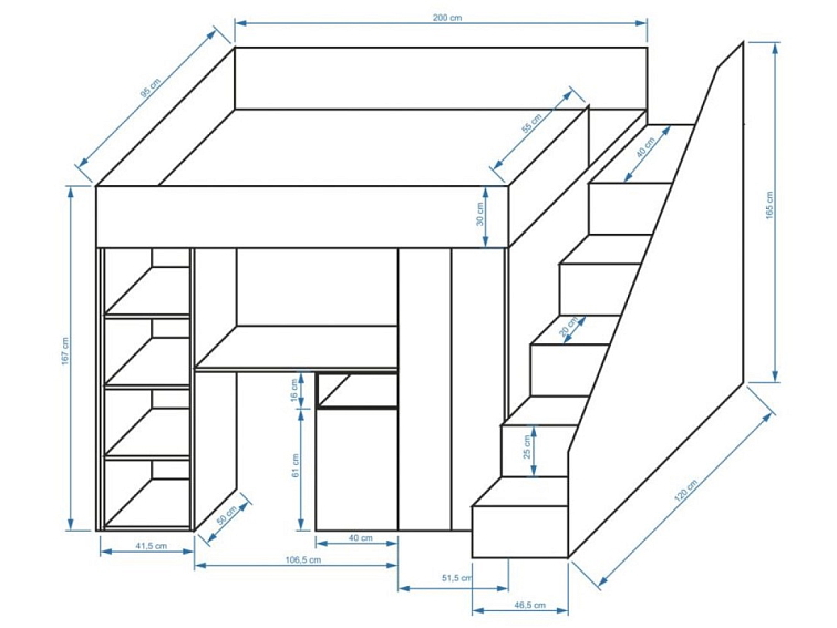 Patrová postel Party 14
