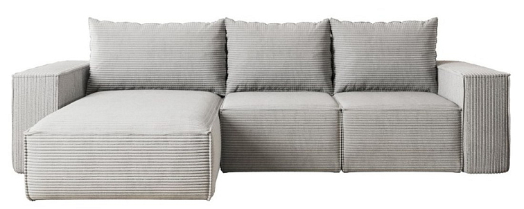 Rohová sedačka do L Lea - Světle šedá 110