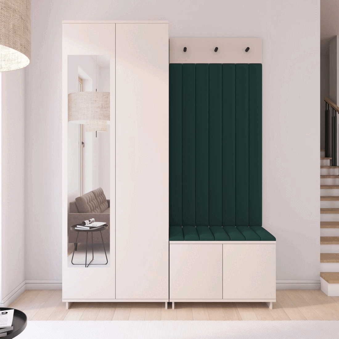 Předsíňová stěna Emi 21 - bílá