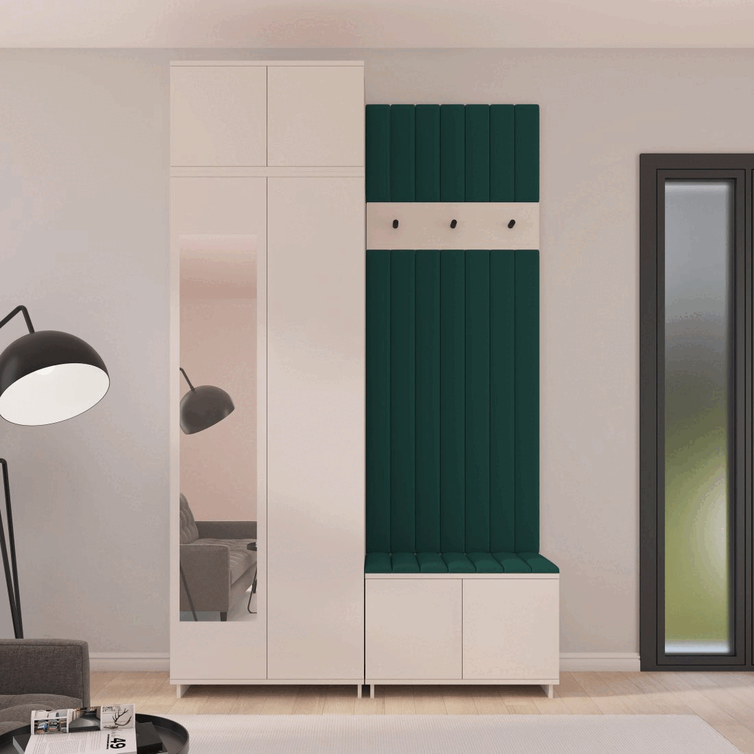 Předsíňová stěna Emi 21 - bílá