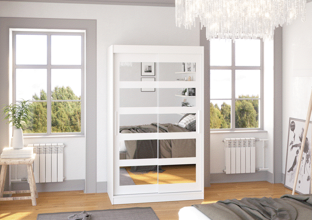 Šatní skříň s posuvnými dveřmi Murani - 120 cm