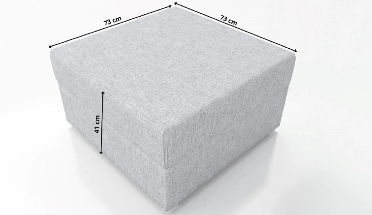 Taburet s úložným prostorem Fino - Kronos 07