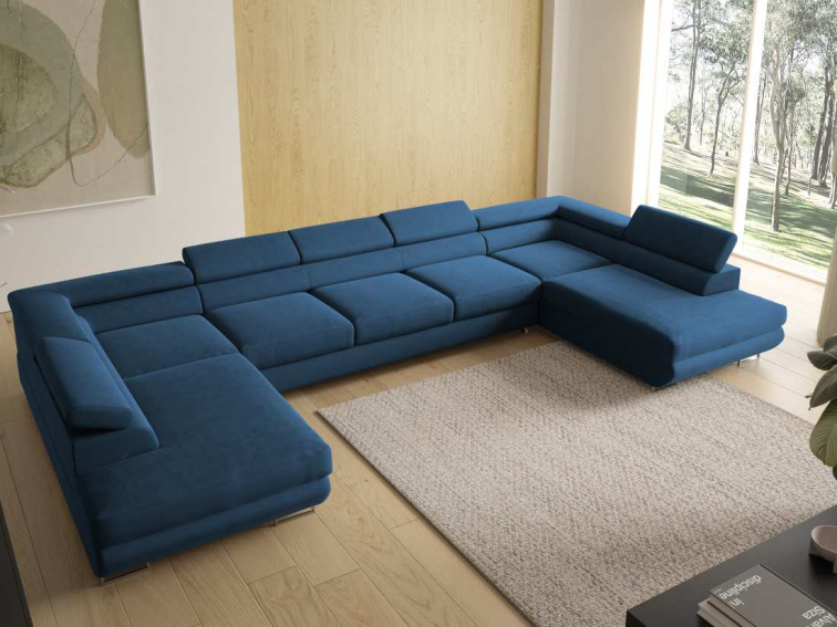 Rozkládací sedací souprava Sharon U XL - Monolith 77