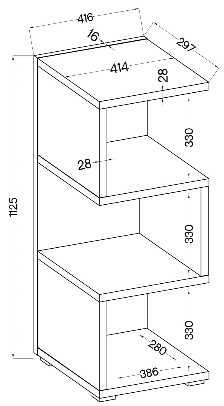 Policový regál Mori
