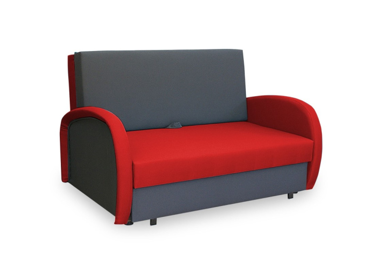 Rozkládací pohovka Zuza 2 - šedo/červená