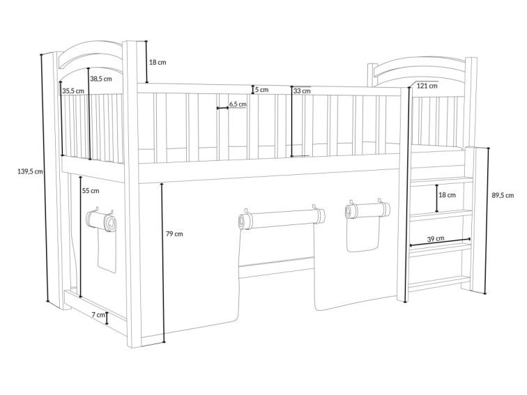 Patrová postel Aurelia