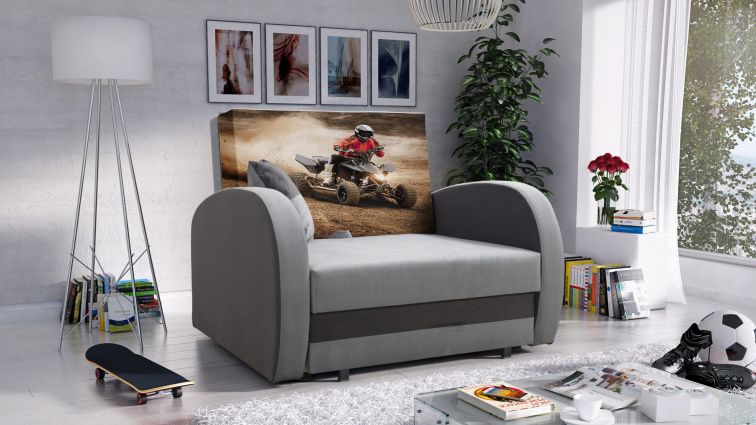 Dětská rozkládací pohovka Tola - Čtyřkolka