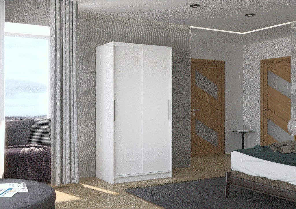 Šatní skříň s posuvnými dveřmi Collin - 100 cm