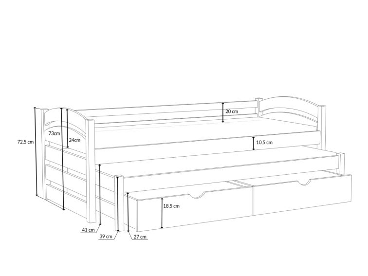 Patrová postel Aurelia