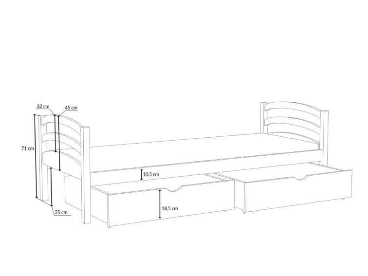 Patrová postel Aurelia